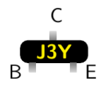 Pinbelegung des Transistors J3Y auf dem Tropfen- und dem Feuchtigkeitssensor.