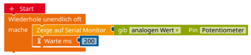 Senden des analogen Wertes über die serielle Schnittstelle (USB-Kabel) an den Computer. orl-poti-serielle-ausgabe