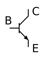 Schaltsymbol für Transistor.